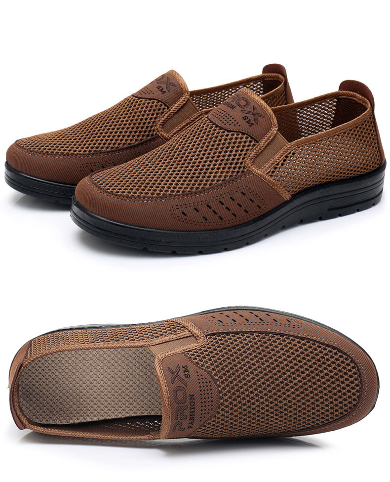 MEN'S EXTENDED WIDTH FOOT AND HEEL COMFORTABLE BREATHABLE MESH SHOES