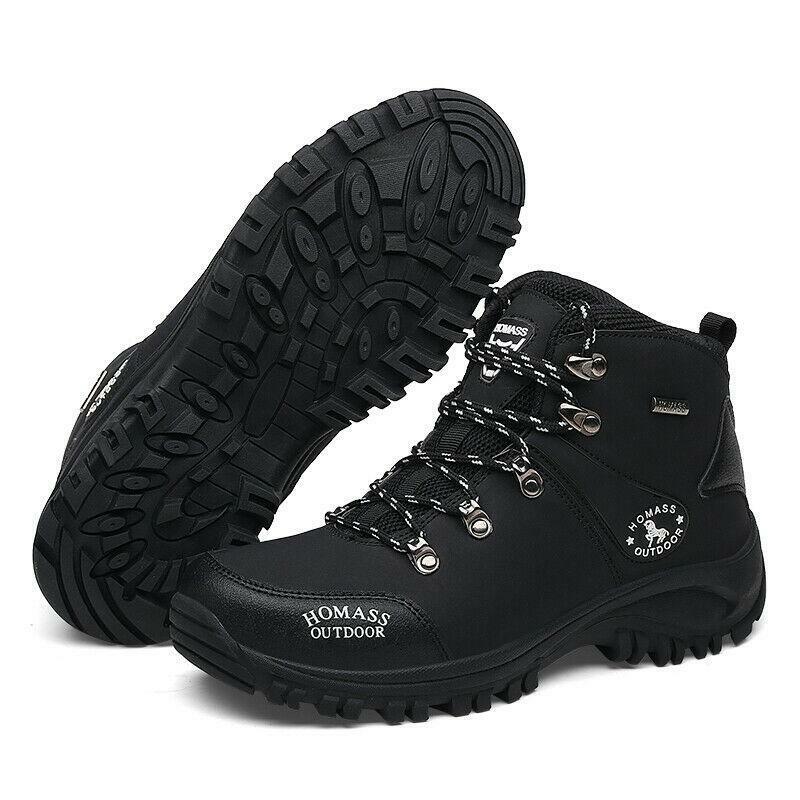 Men’s Trekking Waterproof Slip-on Boots Breathable Outdoor Non-Slip Ankle Boots