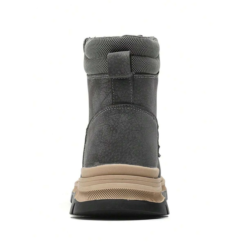 (⏰Limited Time Sale 70% OFF)Men's Steel Toe Boots - Waterproof, Slip-resistant, Puncture-resistant, Scratch-proof and Smash-proof; Orthopedic Arch Support Ankle Support Wide Toe - Ideal for Hiking, Ranch Construction and Warehouses