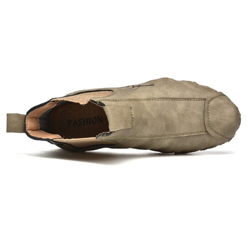 🔥🚀 Hot Sale! Limited Stock! 🌟👟💥Men's Casual Soft Cowhide Slip-on Ankle Boots