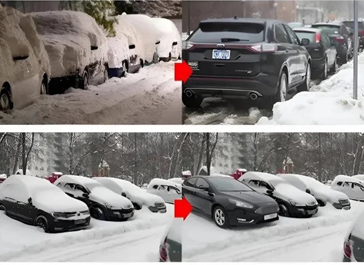 Uhin elektromagnetikoak izozteko eta elurra kentzeko gailua