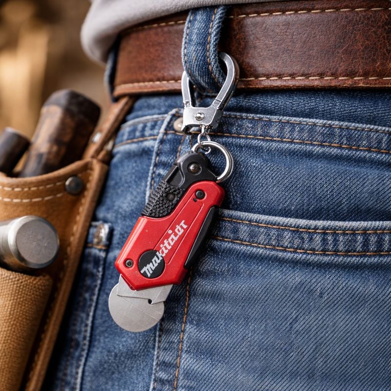 🛠️2-in-1 Makita-inspired mini utility knife: On-the-Go Smoothing Tool + Tool Enthusiast Collectible