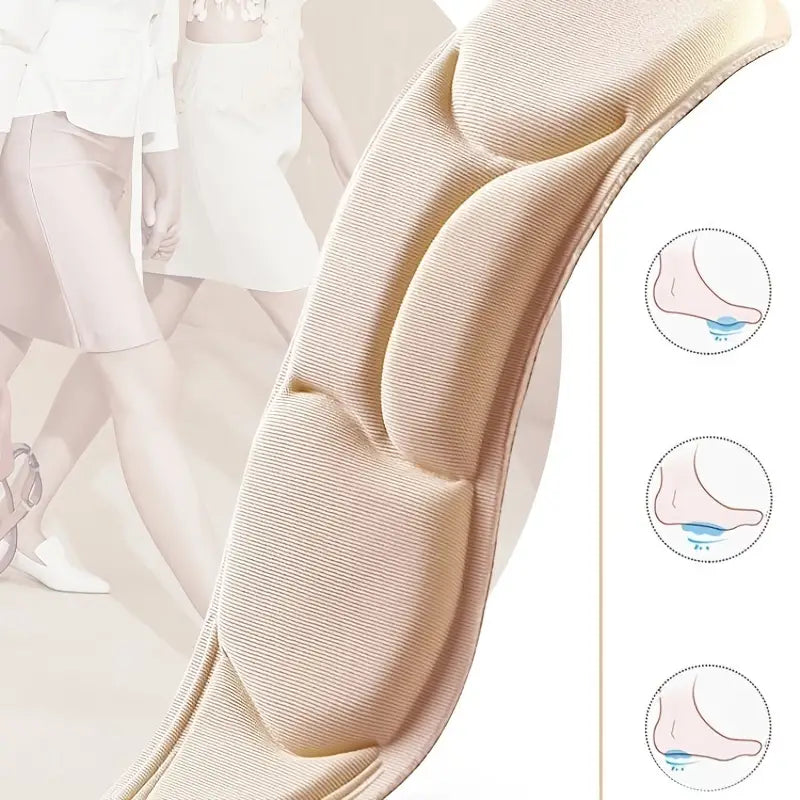 6D Orthopedic Insoles With Arch Support, Memory Foam Insole Designed For Aching, Swollen, Diabetic Or Sore Arthritic Feet