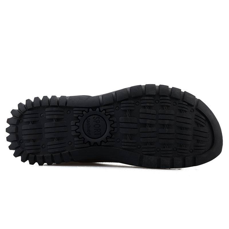 ⏰Limited Time Sale 70% OFF 🔥Men’s Genuine Leather Hiking Boots Outdoor Casual Shoes Durable Hand-Stitched Wide Toe Work Ankle Support Walking Sneakers