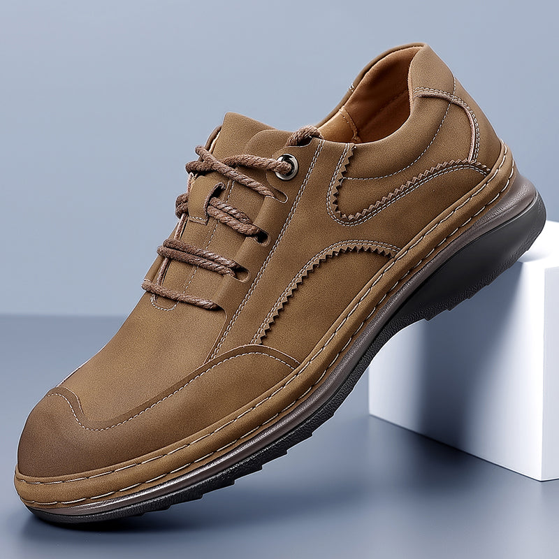 ⏰Limited Time Sale 70% OFF🔥Men's Premium Leather Lace-Up Shoes – Business to Travel Comfort | Shock-Absorbing, Wide Fit, All-Day Support