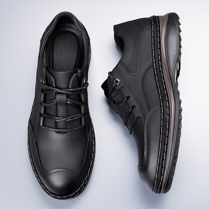 ⏰Limited Time Sale 70% OFF🔥Men's Premium Leather Lace-Up Shoes – Business to Travel Comfort | Shock-Absorbing, Wide Fit, All-Day Support