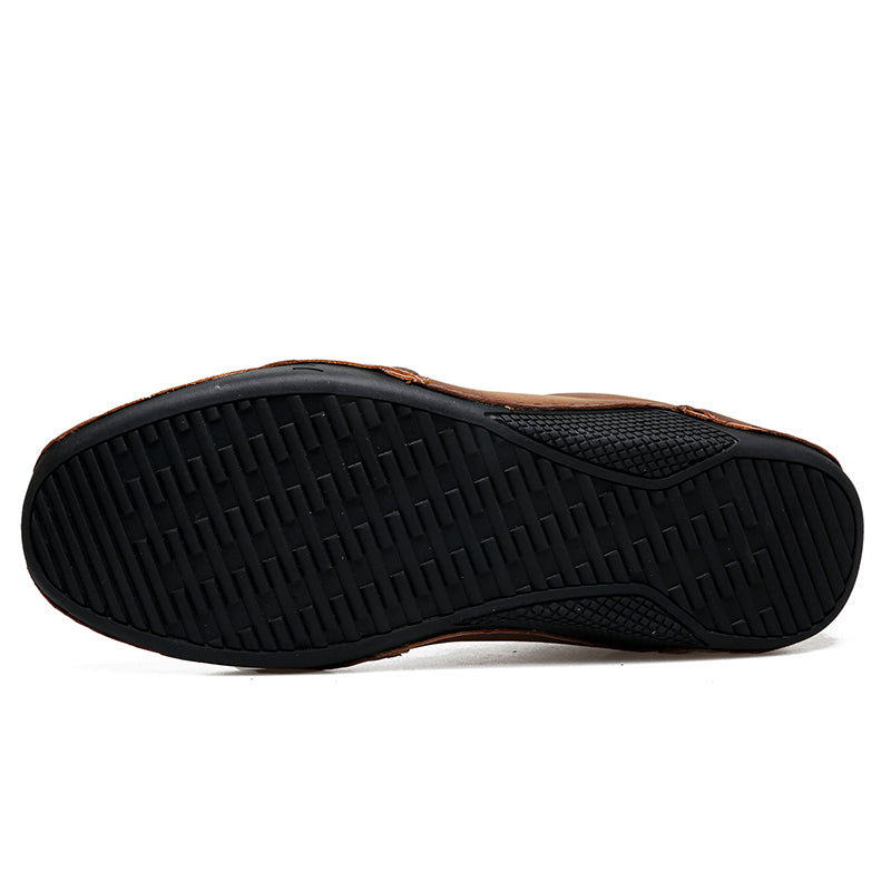 Men's Urban Walker Hand-Finished Slip-On Ease Leather Shoes | Podiatrist-Grade Support  | All-Day Comfort