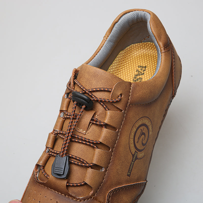 Men's Urban Walker Hand-Finished Slip-On Ease Leather Shoes | Podiatrist-Grade Support  | All-Day Comfort