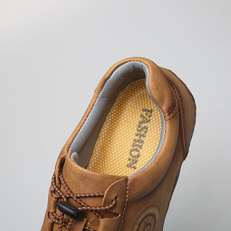 Men's Urban Walker Hand-Finished Slip-On Ease Leather Shoes | Podiatrist-Grade Support  | All-Day Comfort