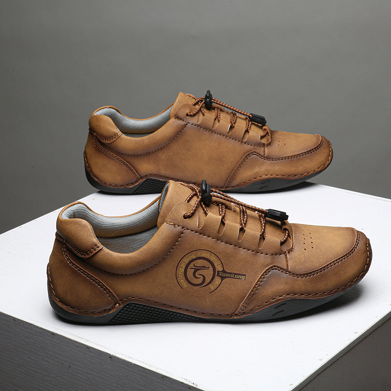 Men's Urban Walker Hand-Finished Slip-On Ease Leather Shoes | Podiatrist-Grade Support  | All-Day Comfort