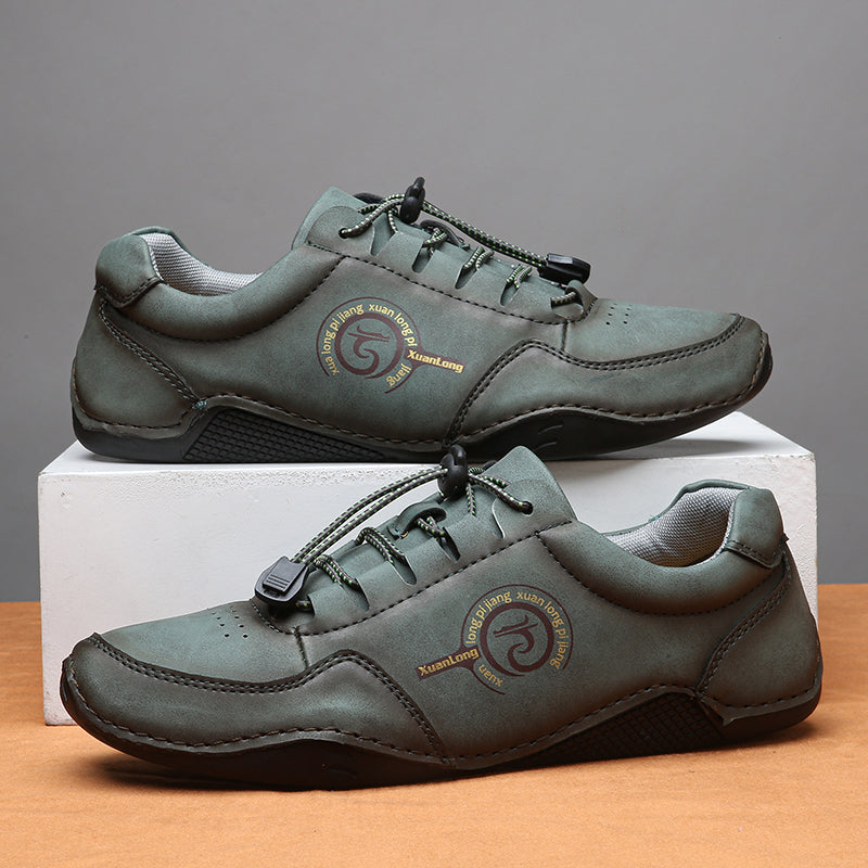 Men's Urban Walker Hand-Finished Slip-On Ease Leather Shoes | Podiatrist-Grade Support  | All-Day Comfort