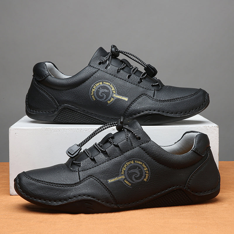 Men's Urban Walker Hand-Finished Slip-On Ease Leather Shoes | Podiatrist-Grade Support  | All-Day Comfort