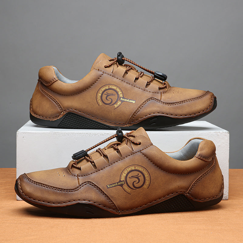 Men's Urban Walker Hand-Finished Slip-On Ease Leather Shoes | Podiatrist-Grade Support  | All-Day Comfort