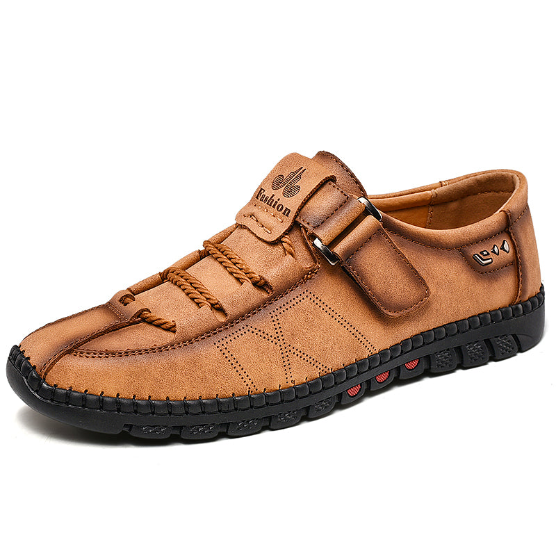 Men's Orthopedic Support Leather Shoes | "The No-Bend Shoe" | Wide Toe