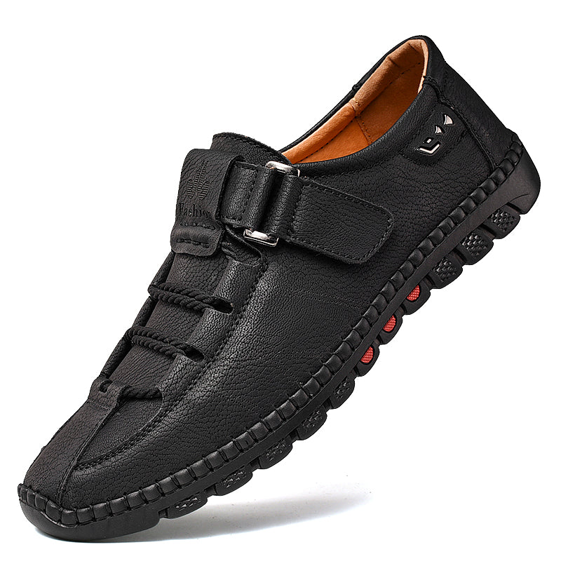 Men's Orthopedic Support Leather Shoes | "The No-Bend Shoe" | Wide Toe