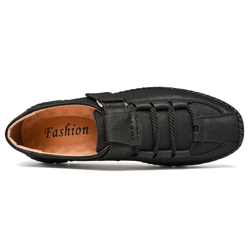 Men's Orthopedic Support Leather Shoes | "The No-Bend Shoe" | Wide Toe