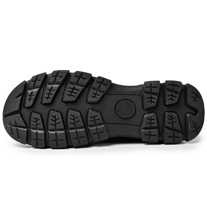 Men's Genuine Leather Casual Boots - Lace-Up, Maximum Support, Wide Toe Box with Arch Support