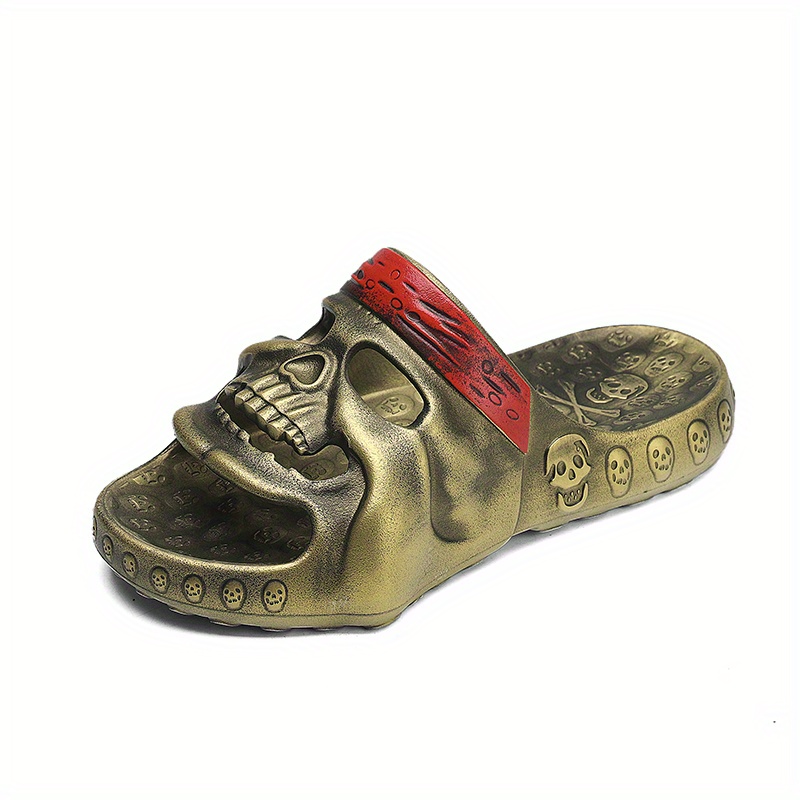 Skull Design Slip-on Slippers