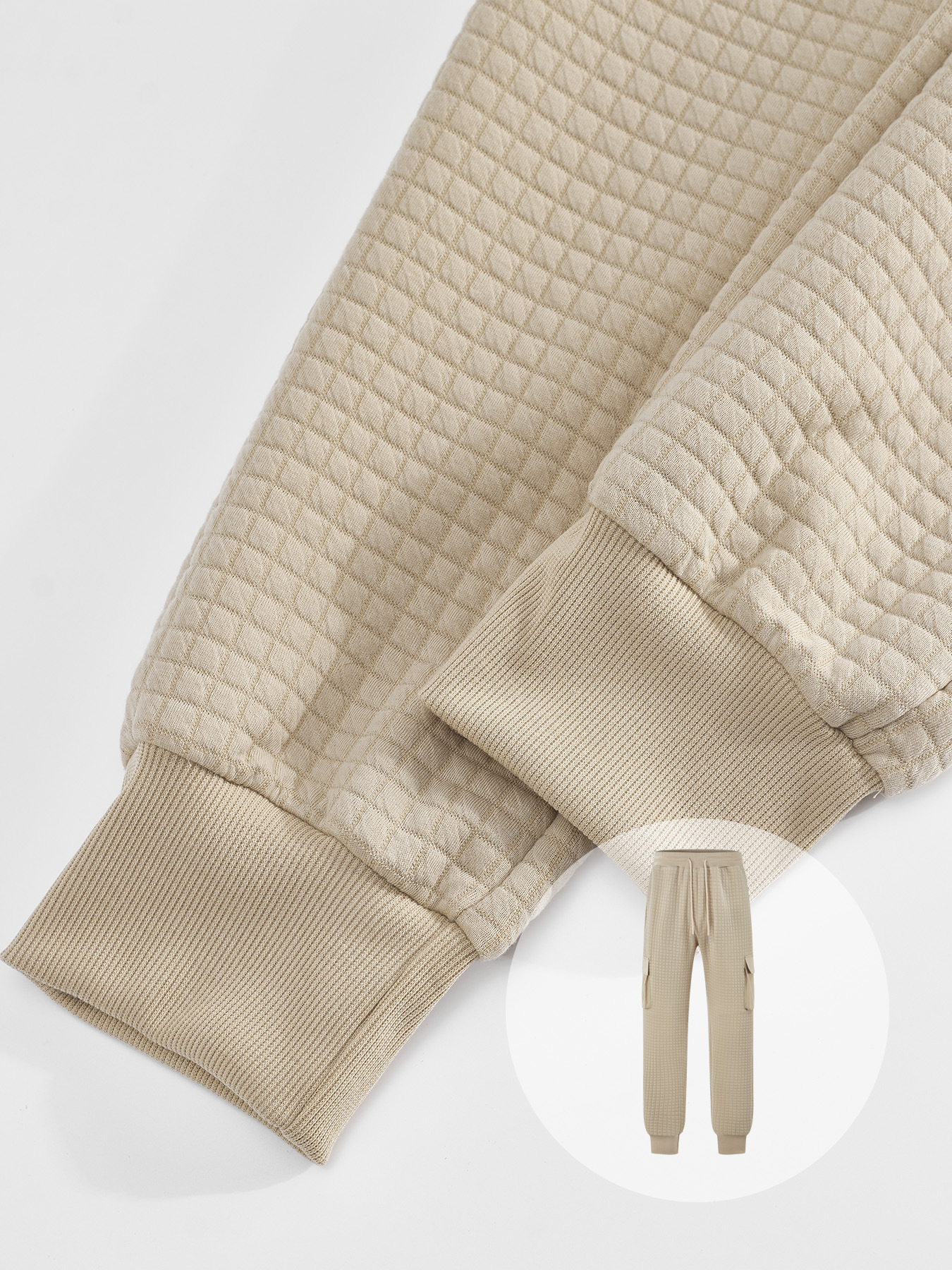 Casual Knitted Small Square Trousers And Sweatshirt Sports Workwear Two-piece Set