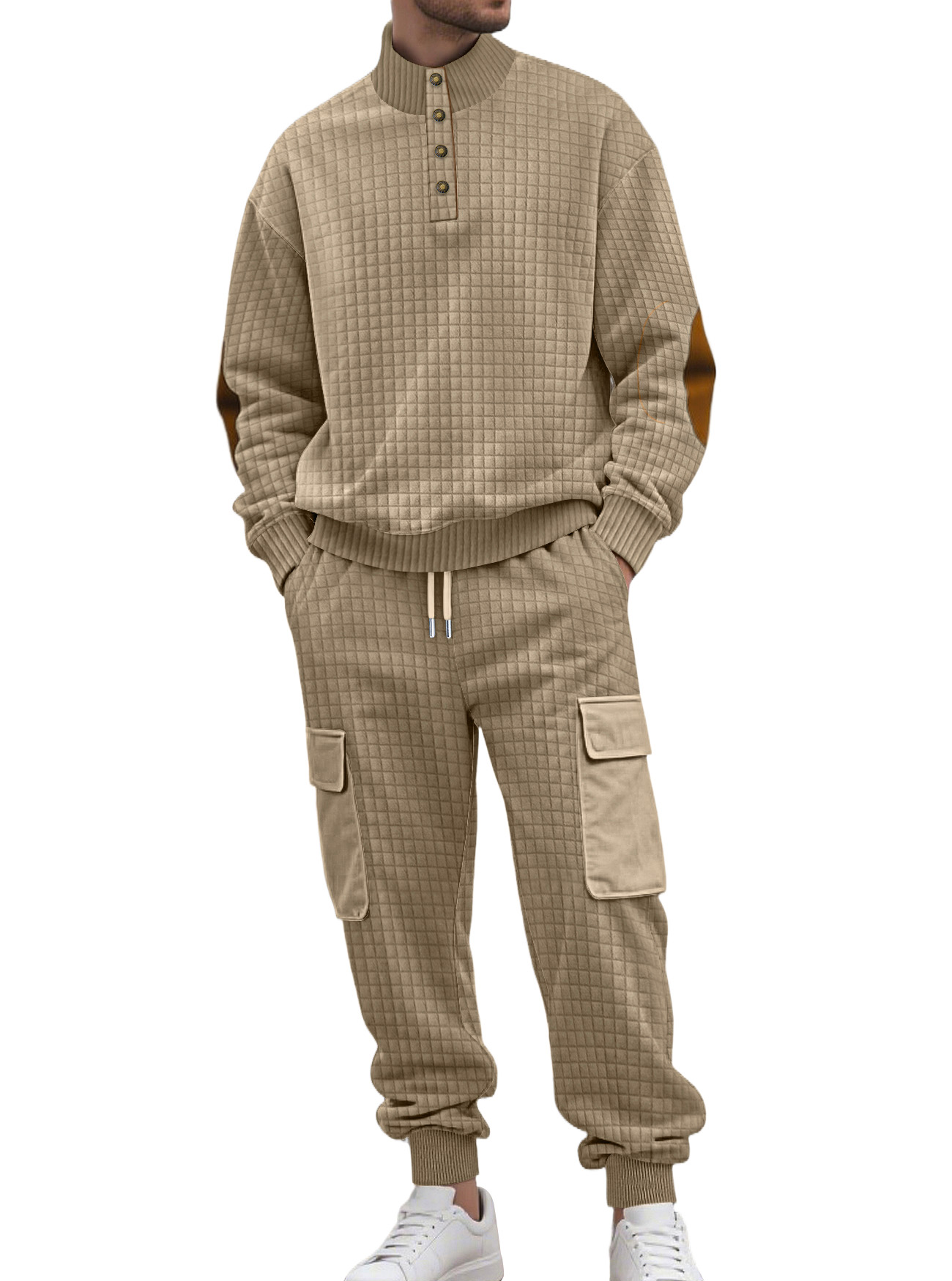 Casual Knitted Small Square Trousers And Sweatshirt Sports Workwear Two-piece Set