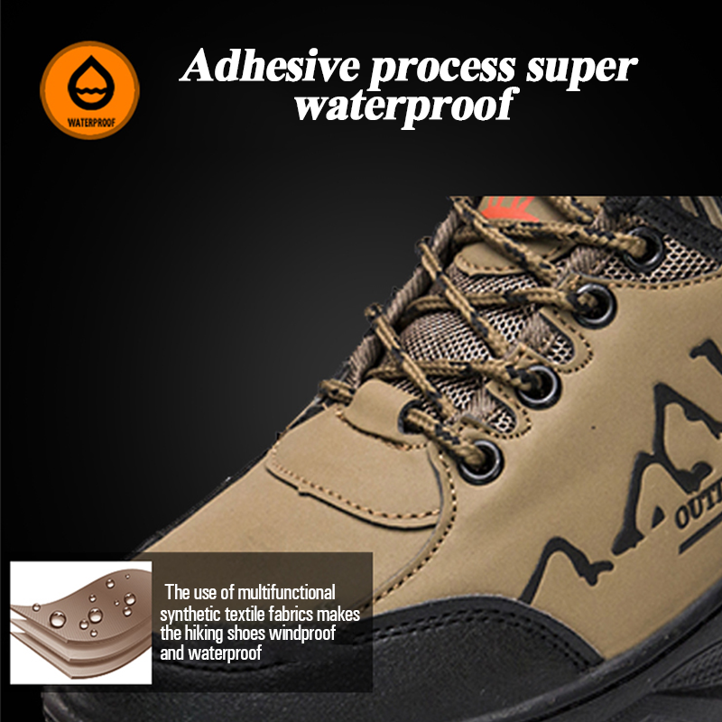 Men's Stylish Waterproof Non-slip Outdoor Hiking Shoes