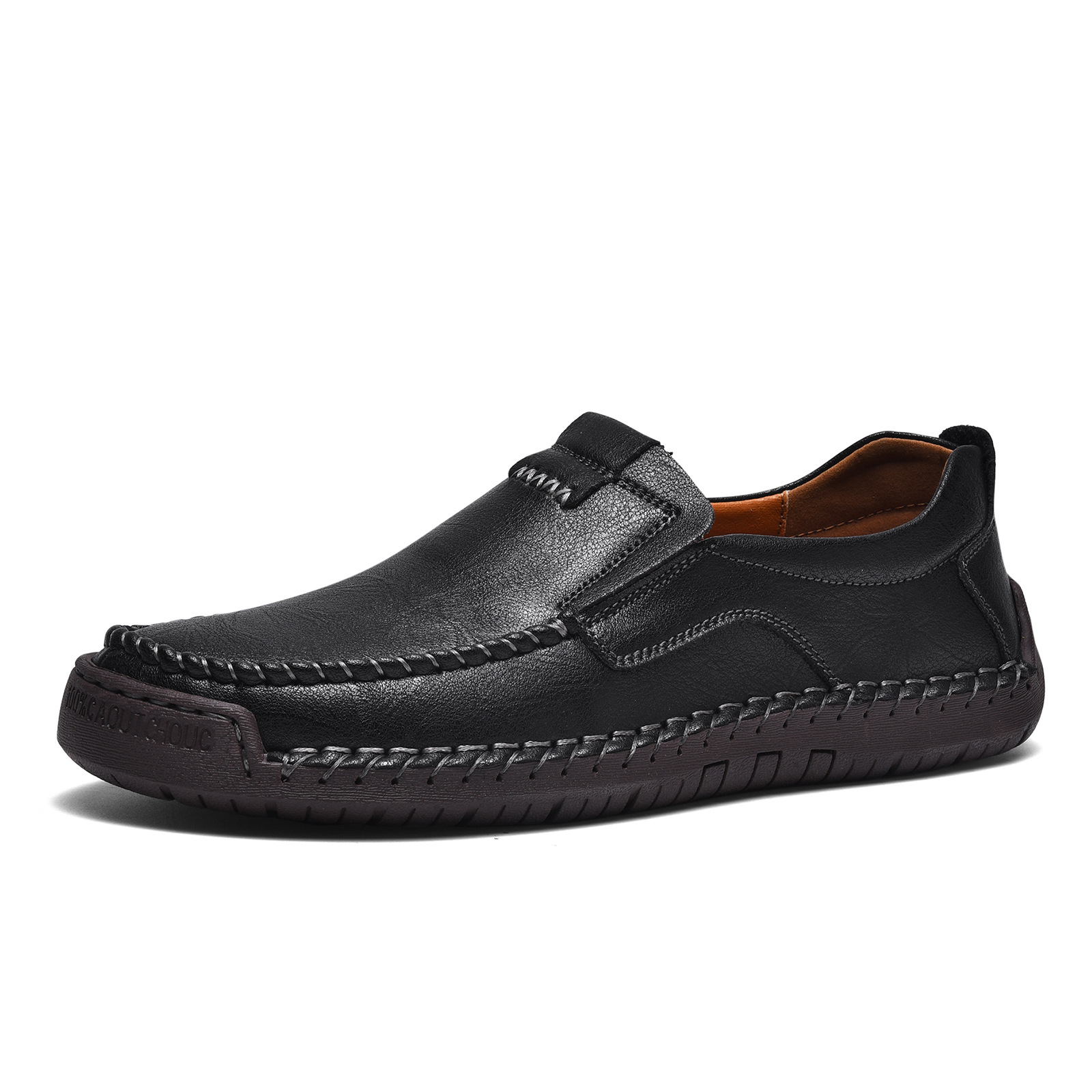 Last Day 70% OFF🔥Men's Genuine Calfskin Casual Slip-On Flat Leather Cross-Border Loafers