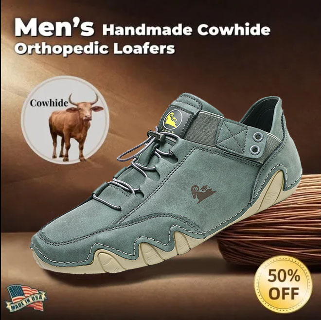 Last Day 70% OFF🔥Men's Genuine Hot Sale Orthopedic High Top Shoes