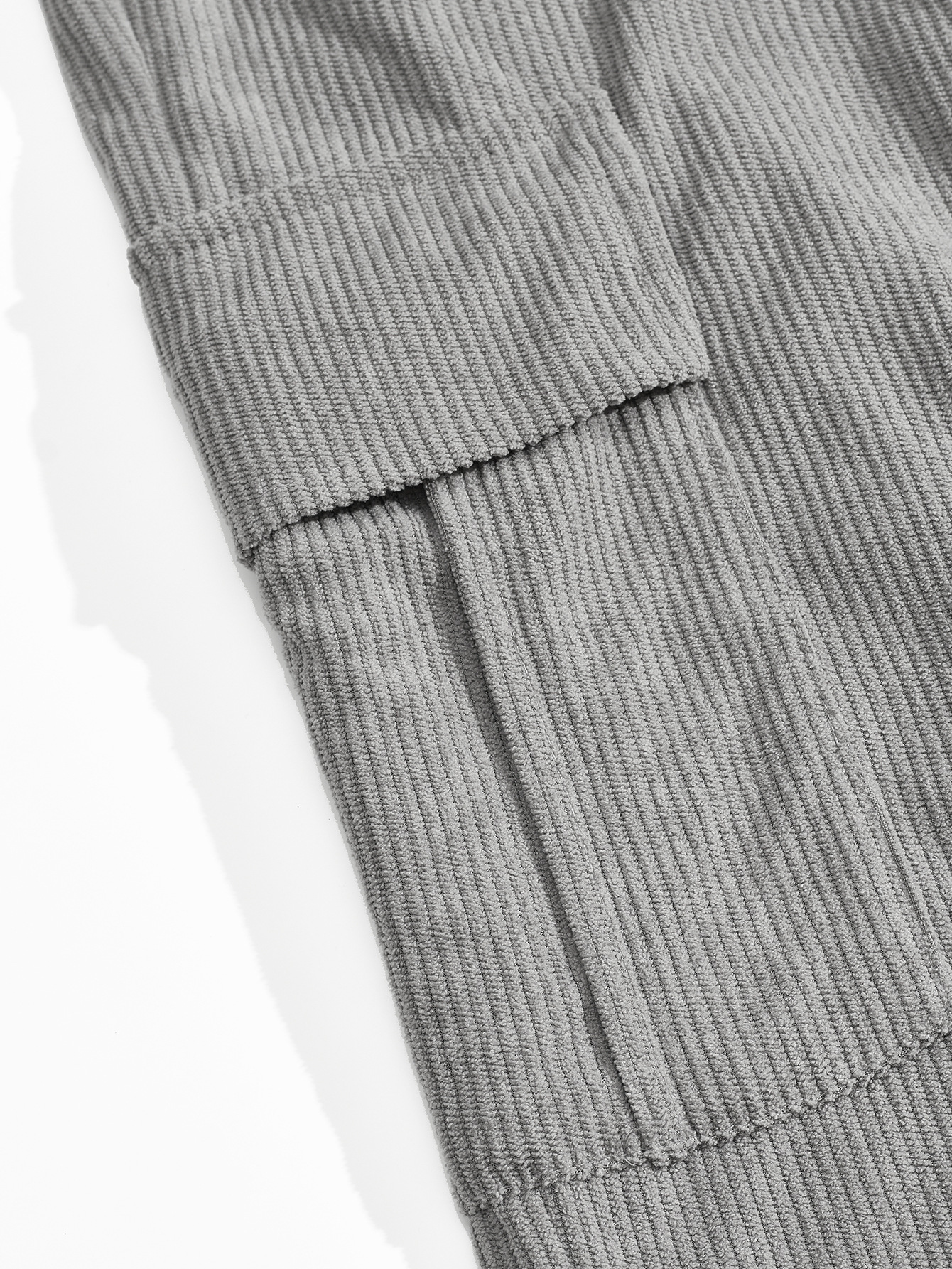 Autumn And Winter Corduroy Lapel Long-sleeved Polo Shirt Straight Pants Casual Suit