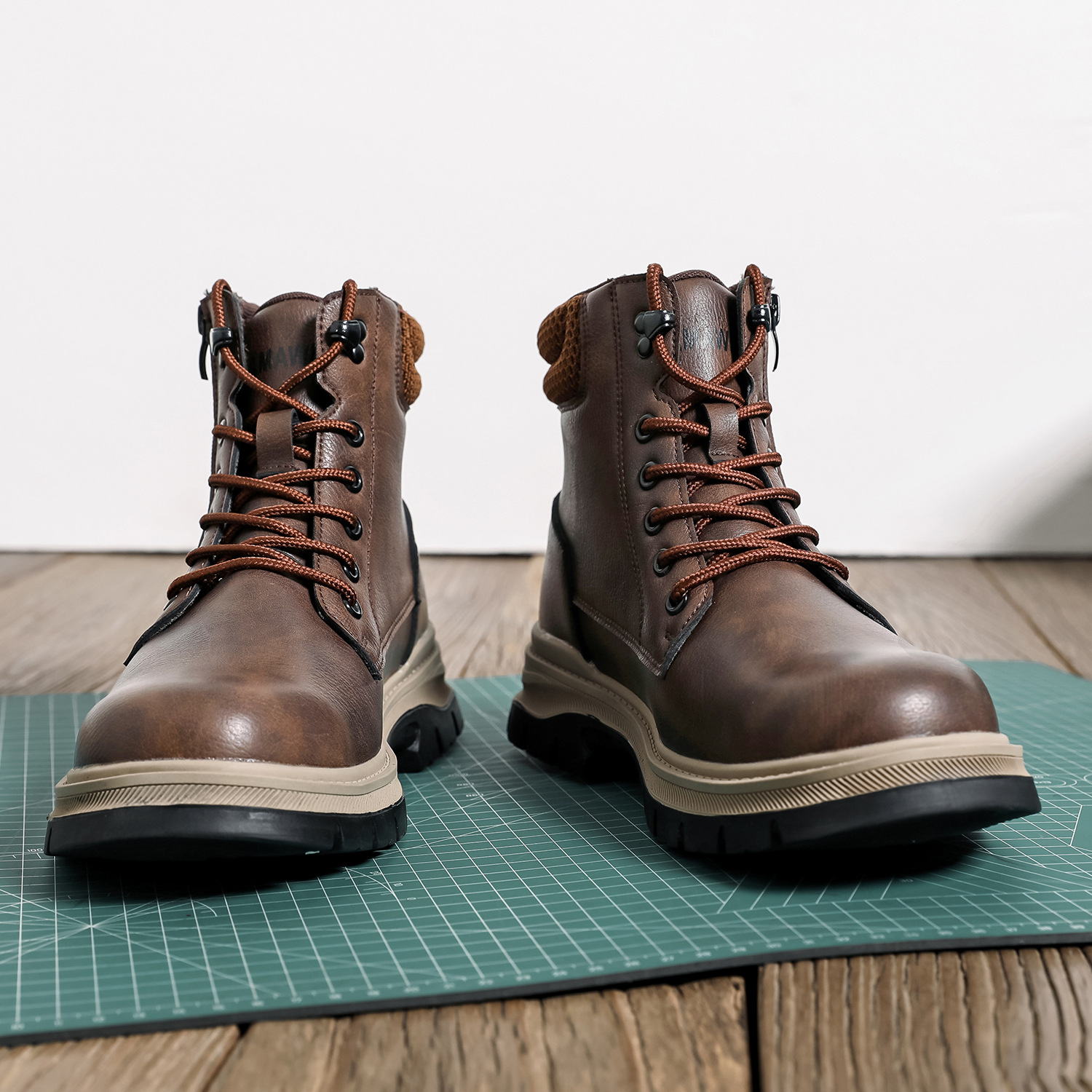 (⏰Limited Time Sale 70% OFF)Men's Steel Toe Boots - Waterproof, Slip-resistant, Puncture-resistant, Scratch-proof and Smash-proof; Orthopedic Arch Support Ankle Support Wide Toe - Ideal for Hiking, Ranch Construction and Warehouses