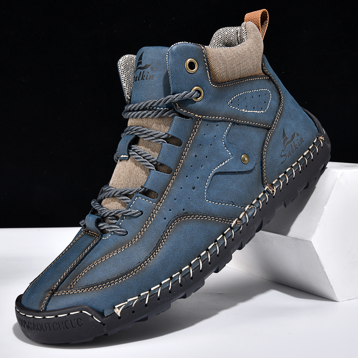 ⏰Limited Time Sale 70% OFF-Men's Orthopedic Winter Warm and Cozy Hiking Boots | Non-slip | Arch Support | Waterproof | Wide Toe - Ideal For Winter Outdoor Adventures