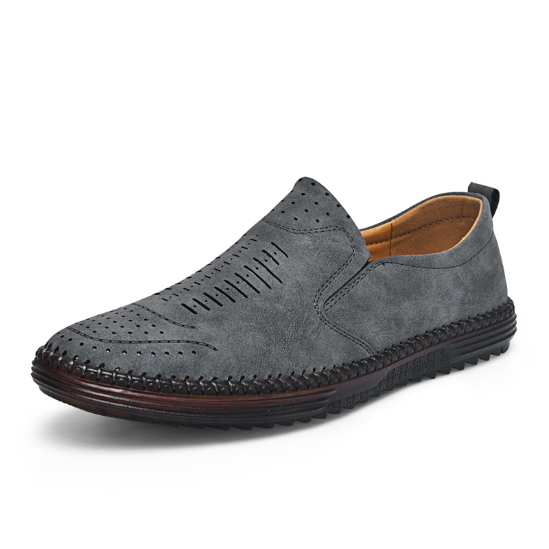 ⏰Limited Time Sale 70% OFF-Men's Slip-On Orthopedic Leather Dress Loafers – Anti-Slip, Breathable & Comfortable with Arch Support for All-Day Wear