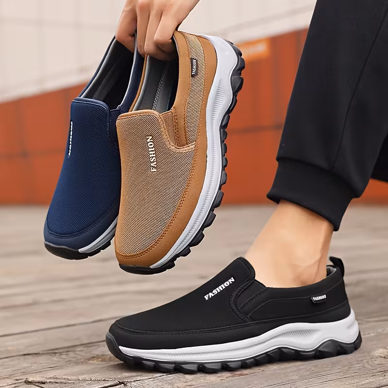 sneakers outdoor walking mens shoes flat mesh breathable athletic casual hiking comfortable durable slip on casual athletic shoes Product details 11