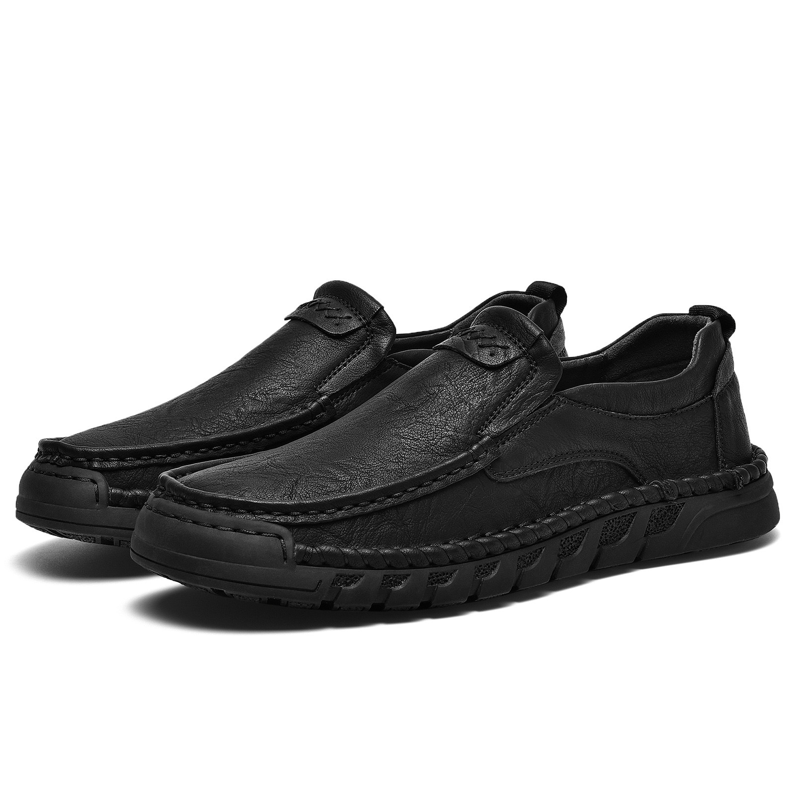 ⏰Last Day! 50% OFF 🔥Men's Handmade Leather Loafers with Arch Support & Wide Toe Box