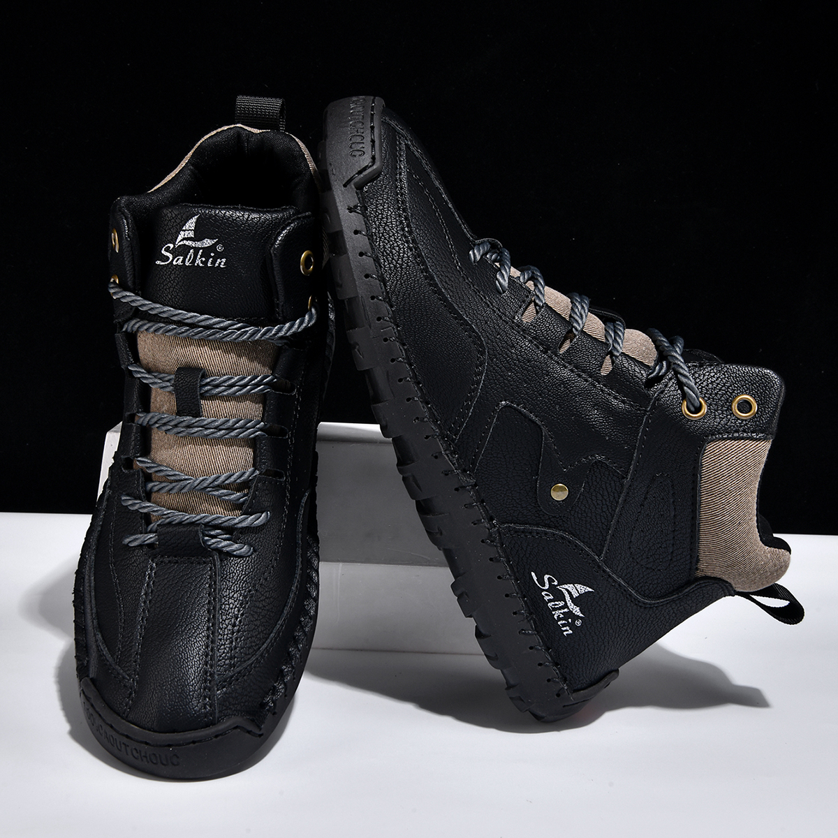 ⏰Limited Time Sale 70% OFF-Men's Orthopedic Winter Warm and Cozy Hiking Boots | Non-slip | Arch Support | Waterproof | Wide Toe - Ideal For Winter Outdoor Adventures