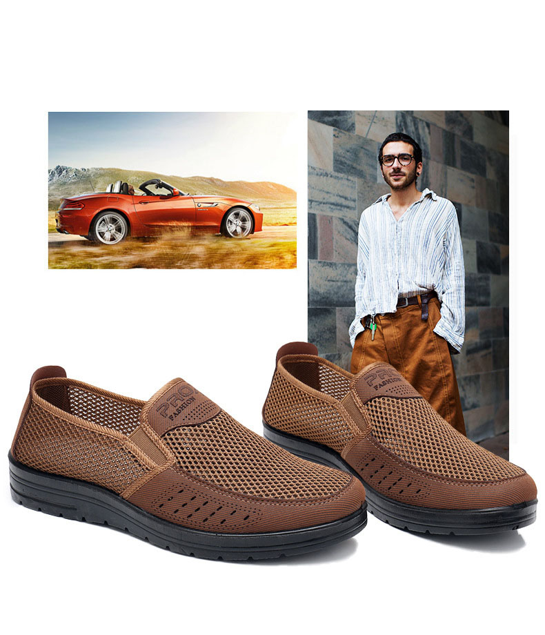 MEN'S EXTENDED WIDTH FOOT AND HEEL COMFORTABLE BREATHABLE MESH SHOES