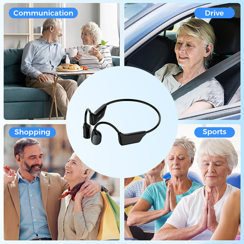 👂Revitalize your ears again 🎄 Christmas Special Offer !🔥Bone Conduction Smart Hearing Aid Bluetooth Earphones