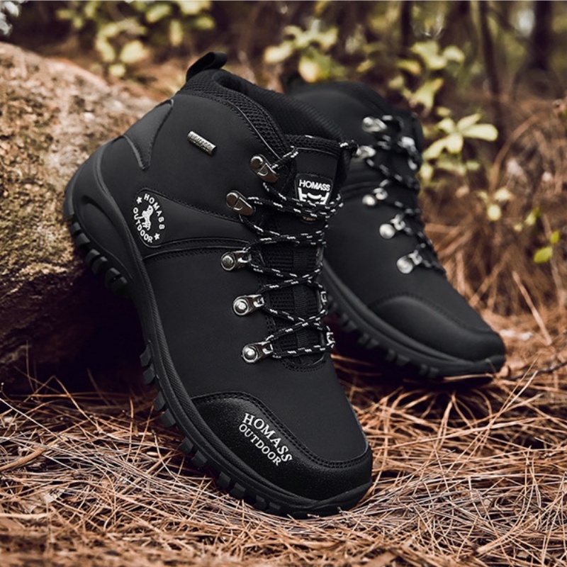 Men’s Trekking Waterproof Slip-on Boots Breathable Outdoor Non-Slip Ankle Boots