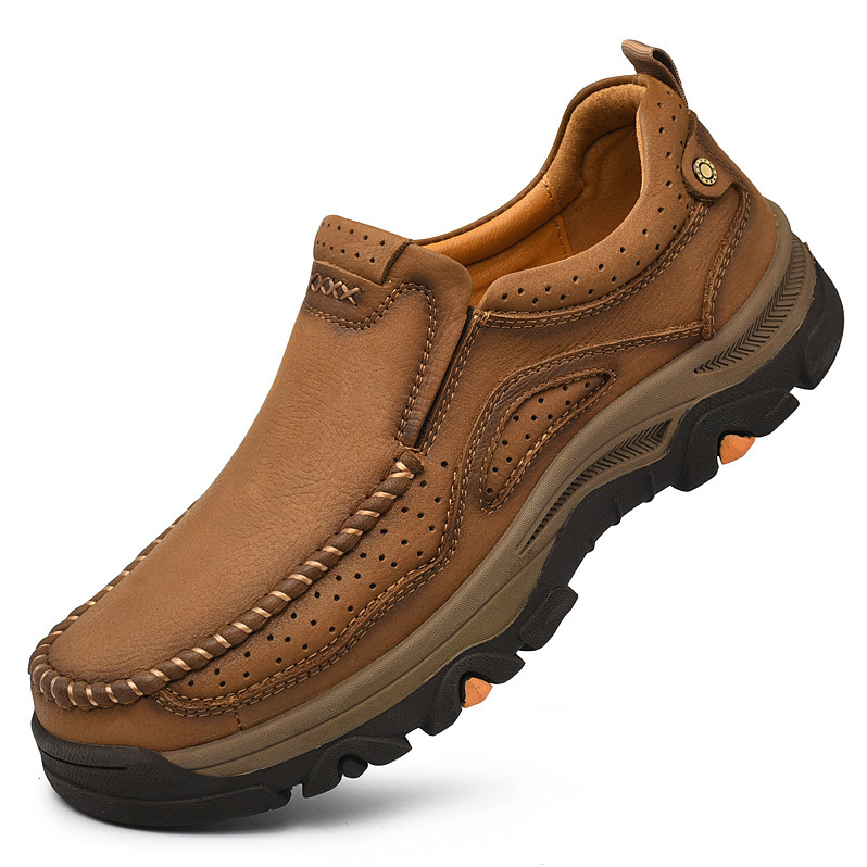 Men's Moccasin Comfort Sandproof, Wear-resistant Highly Elastic Walking Trainers