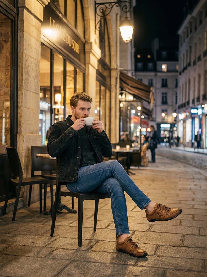 Night Caf&eacute; Brown Shoes Man