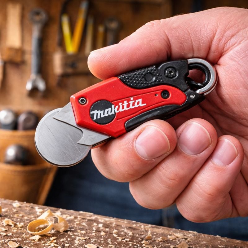 🛠️2-in-1 Makita-inspired mini utility knife: On-the-Go Smoothing Tool + Tool Enthusiast Collectible