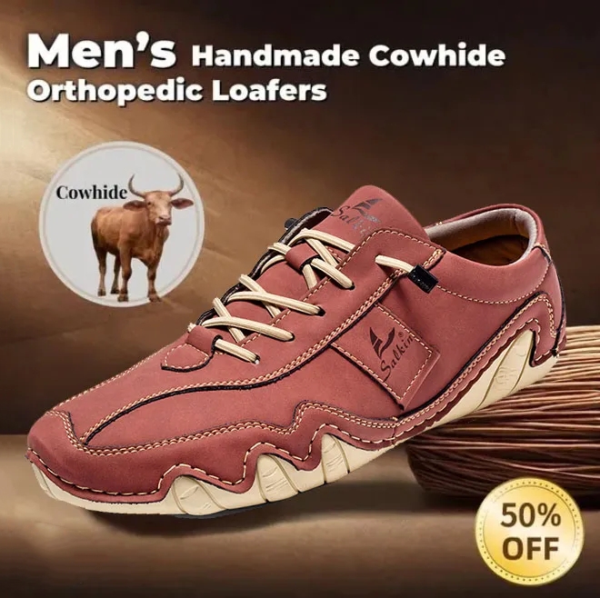 ⏰Hot sale 70% OFF🔥 Men's Handmade Genuine Leather Slip-On Loafers