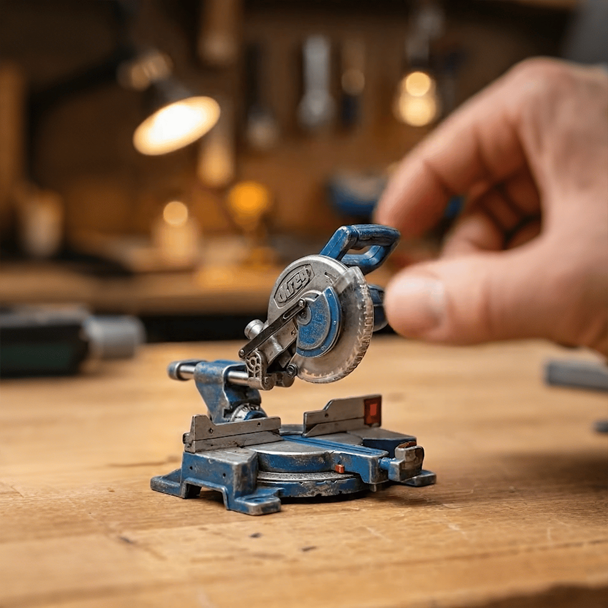 🛠️ 2-in-1 Mini Mitre Saw Keychain