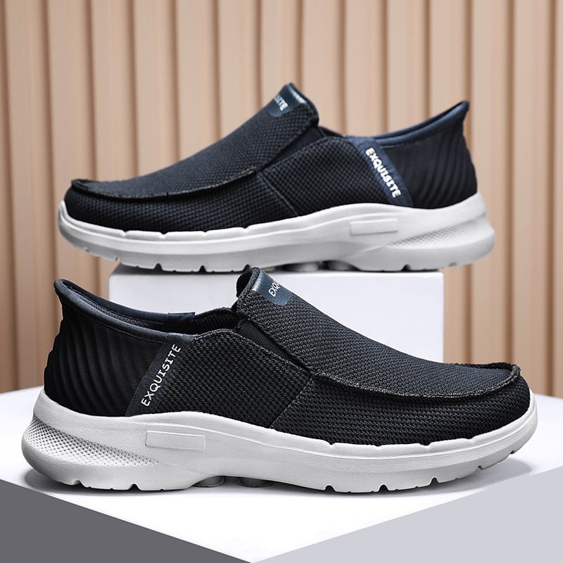 Men's Canvas Loafers Breathable Non-slip Casual Shoes