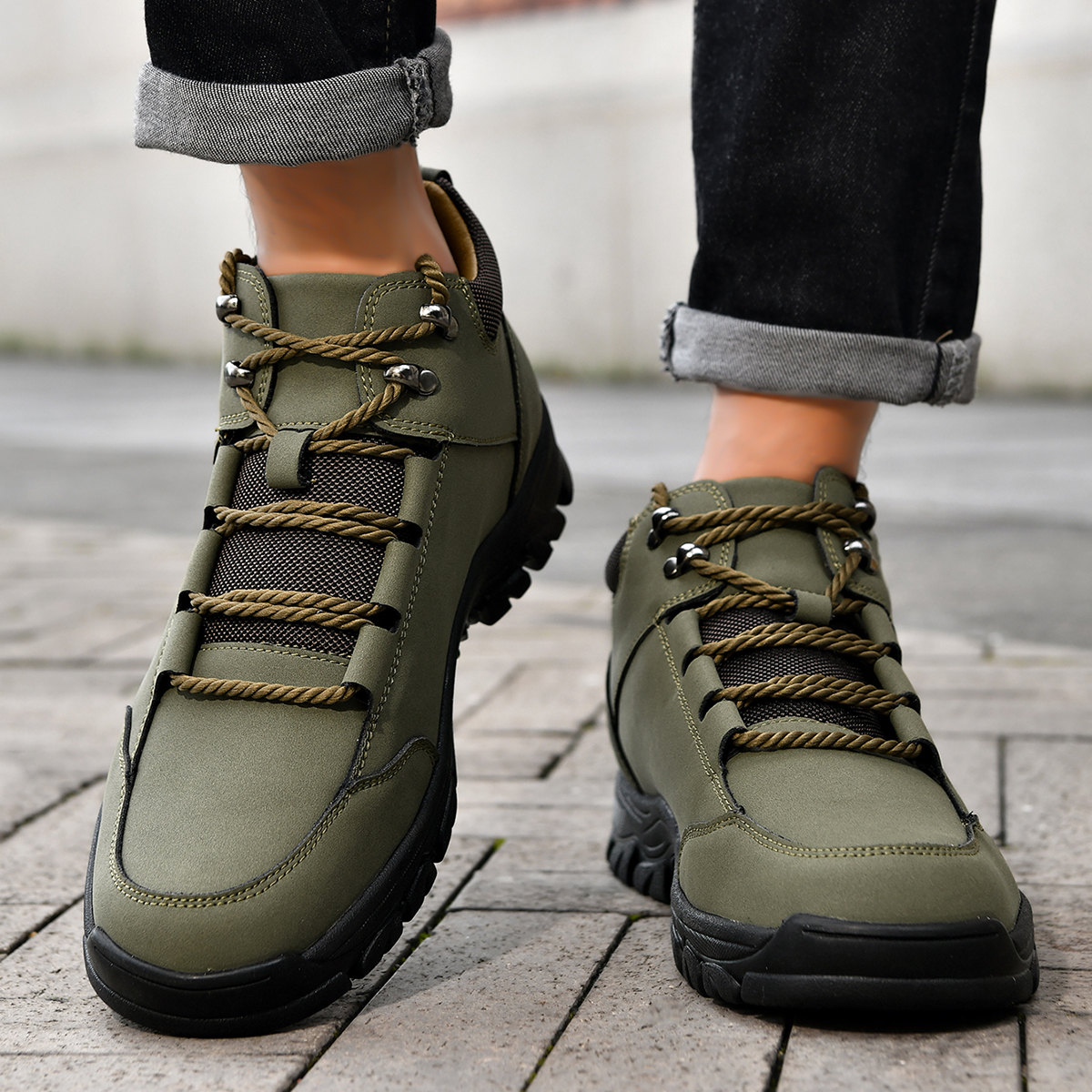 ⏰Limited Time Sale 70% OFF-Men's Mid Vent Waterproof Outdoor Boot - Daily Wear & Outdoor Adventures