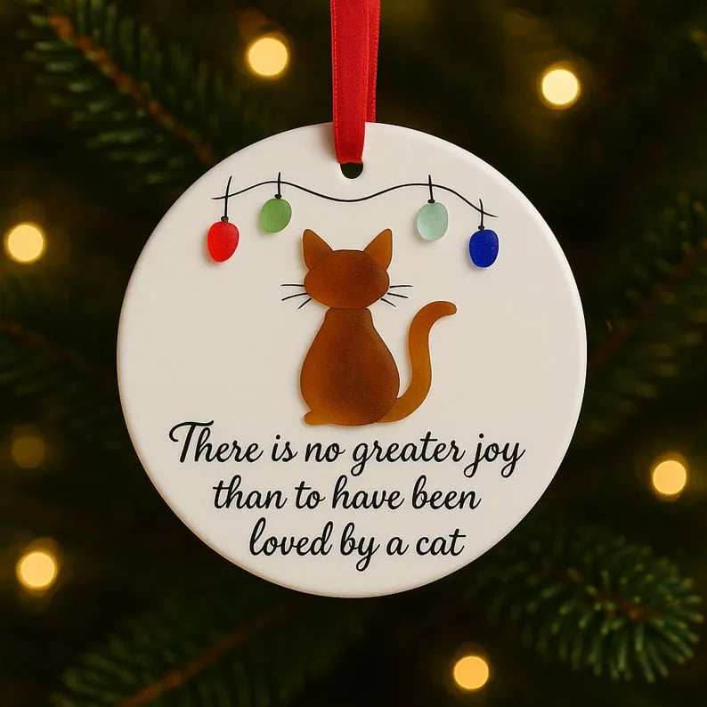 ❄️Sea Glass Art Dog Ornament