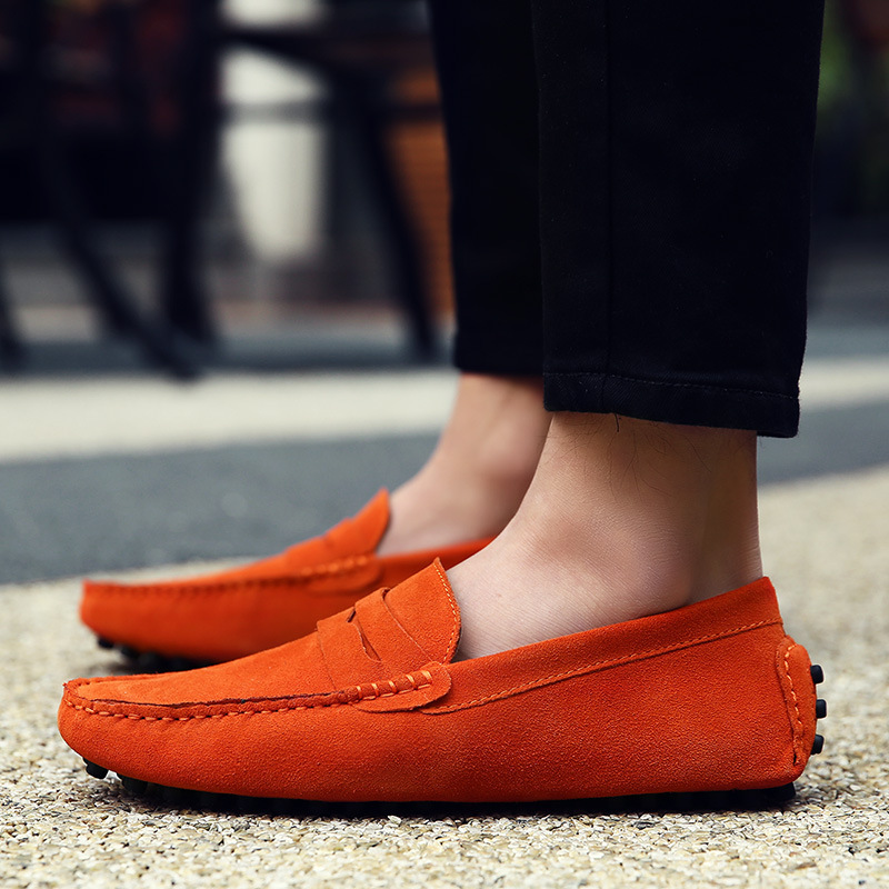 Men's Genuine Leather Comfortable Slip On Casual Shoes