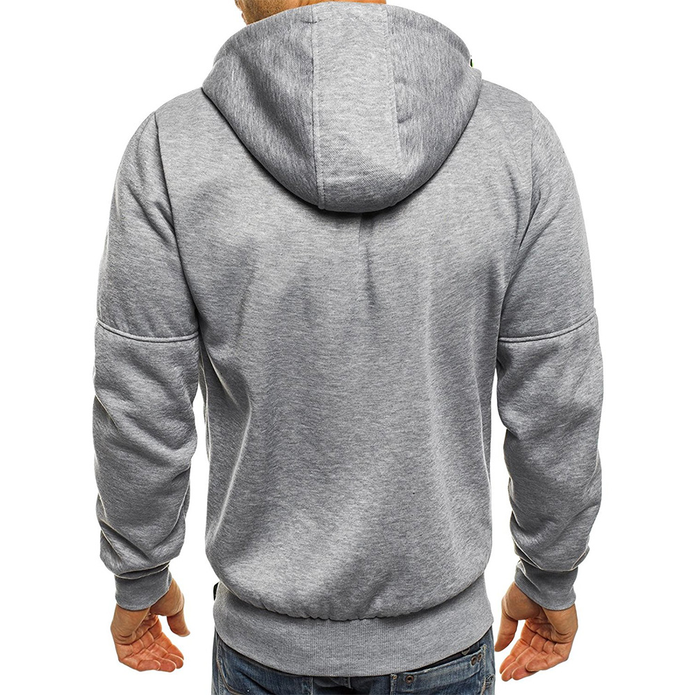 Men's Zip Up Vacation Streetwear Fleece  Hoodie Jacket