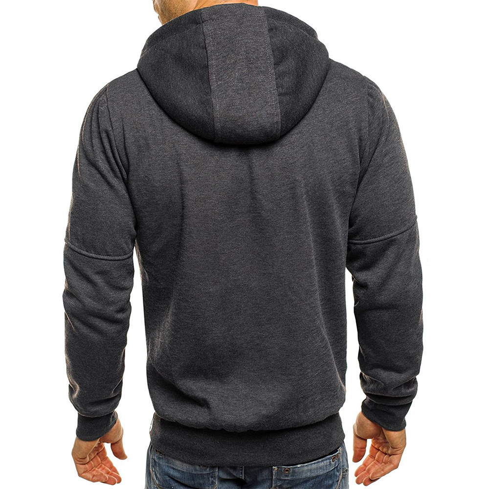 Men's Zip Up Vacation Streetwear Fleece  Hoodie Jacket