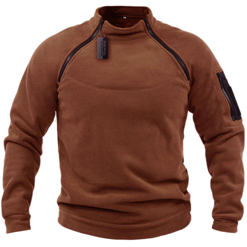 Men's Outdoor Casual Stand Collar Long Sleeve Sweatshirt