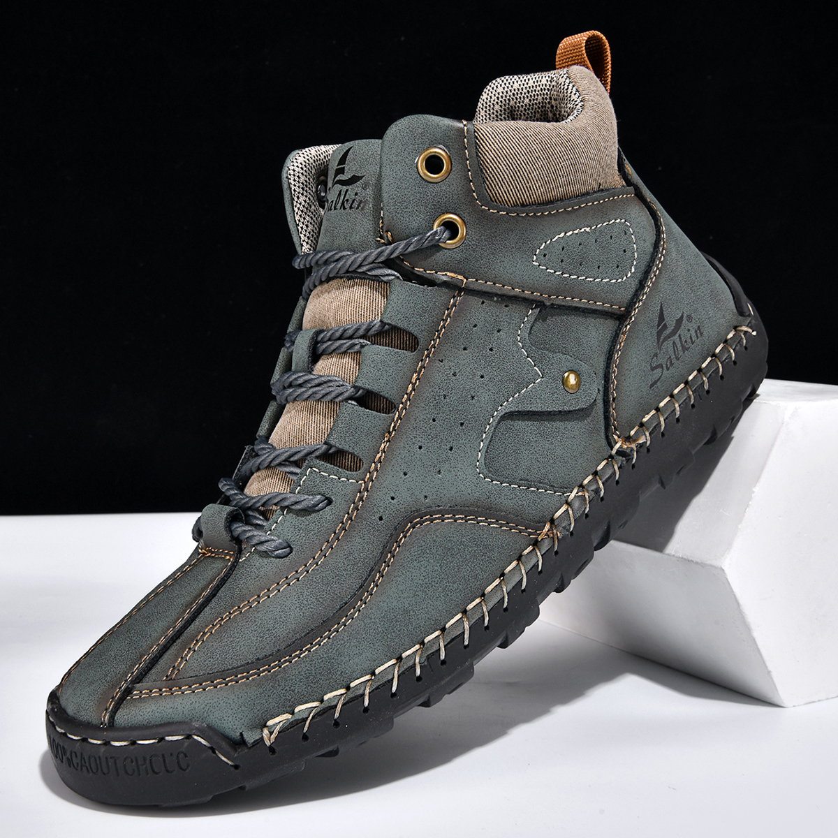 ⏰Limited Time Sale 70% OFF-Men's Orthopedic Winter Warm and Cozy Hiking Boots | Non-slip | Arch Support | Waterproof | Wide Toe - Ideal For Winter Outdoor Adventures